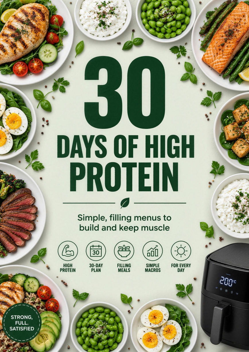 High-Protein Air Fryer · 30-Day Meal Plan
